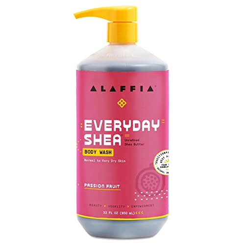 Alaffia Shea Body Wash, Moisturizing Cleanser with Neem & Coconut 32 oz