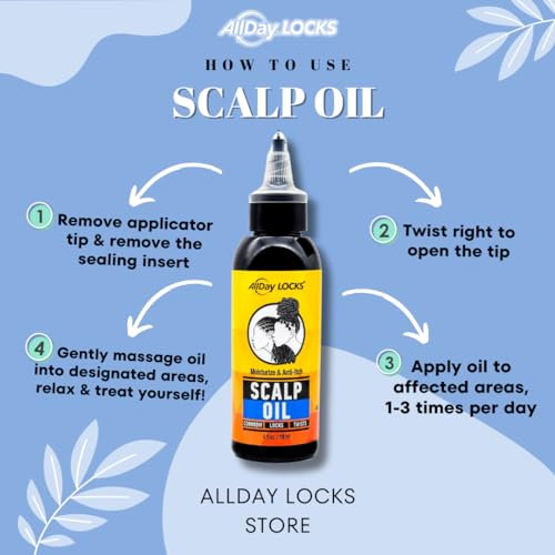 AllDay Locks Scalp Oil | Soothe & Nourish Itchy Scalp 4 oz - Image 5