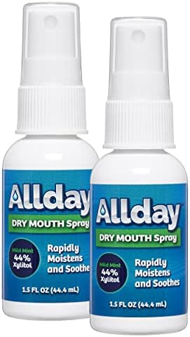 Allday Xylitol Dry Mouth Spray ? Max Strength (2 Pack)