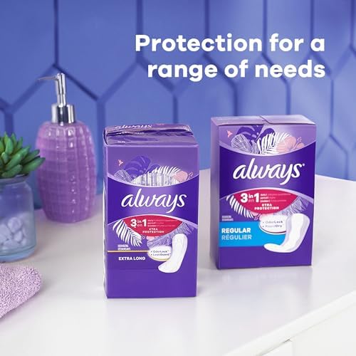 Always Daily Liners, 3-Pack, Regular Absorbency, Unscented - Image 6