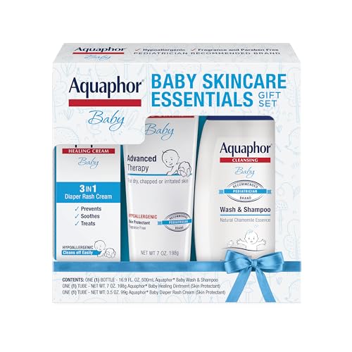 Aquaphor Baby Skincare Gift Set: Wash, Ointment, Rash Cream