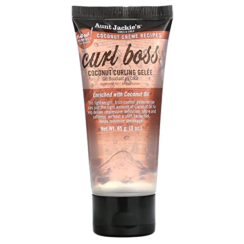 Aunt Jackie's 3oz Coconut Curling Gelee Travel Size for Defined Curls