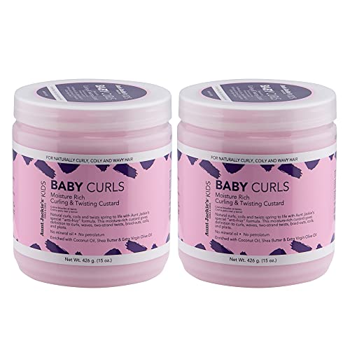 Aunt Jackie's Kids Baby Curls Custard 15oz Two Pack