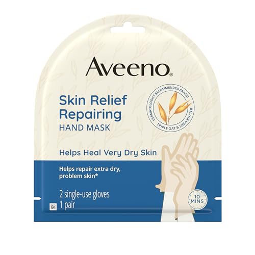 Aveeno Moisturizing Hand Mask Gloves for Dry, Sensitive Skin