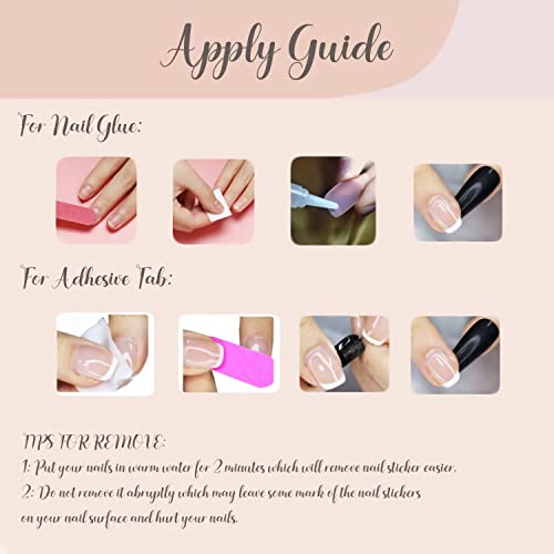 BABALAL 24Pcs Medium Press-On Nails with 3D Butterfly Design - Image 6