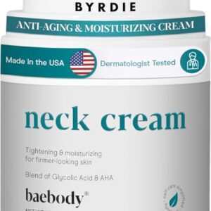 Baebody Firming Neck Cream with AHAs, CoQ10, Green Tea - 2 oz