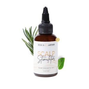 Bask & Lather Scalp Stimulator Hair Growth Oil, 2 Fl Oz