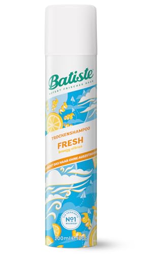 Batiste Dry Shampoo Fresh Scent Travel Size 4.23 oz for Quick Hair Refresh