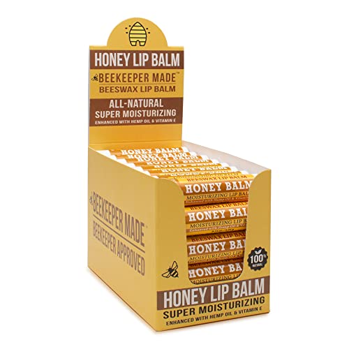 Beekeeper Beeswax Lip Balm, 40 Count Honey Flavor