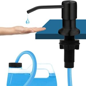 Black Kitchen Sink Soap Dispenser with 47? Tube