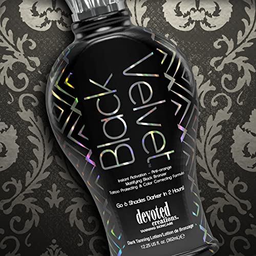 Black Velvet 12.25 oz Anti-Orange Black Bronzer Tanning Lotion for an Even Tan - Image 4