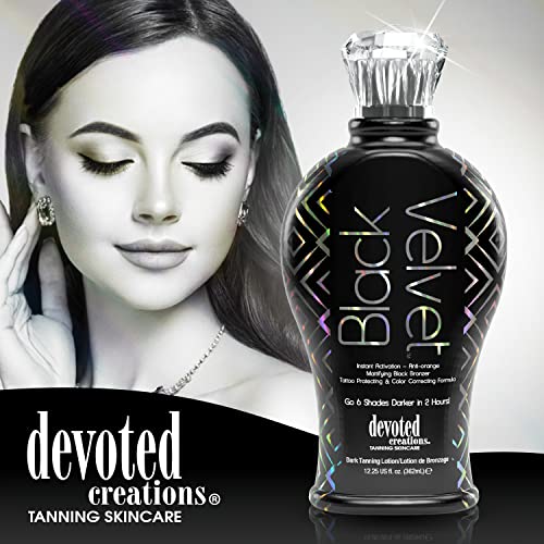 Black Velvet 12.25 oz Anti-Orange Black Bronzer Tanning Lotion for an Even Tan - Image 3