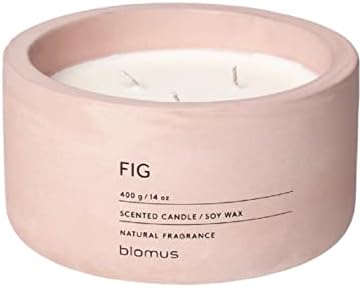 Blomus XL Rose Dust Scented Candle 20 oz for Elegant Home Fragrance, New
