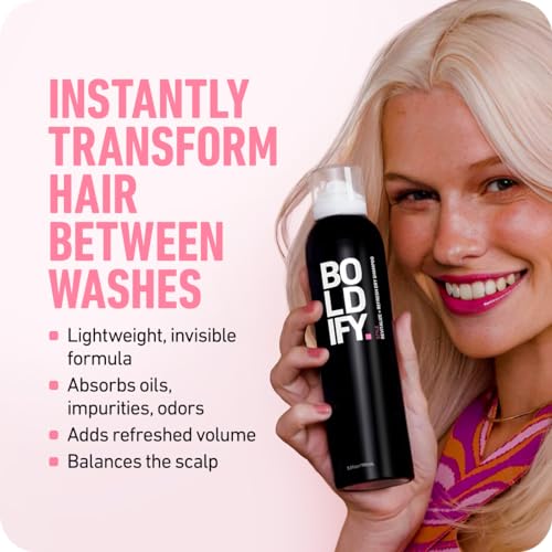 Boldify Dry Shampoo Spray for Clean Voluminous Hair, All Types, 7 oz Freshness - Image 2