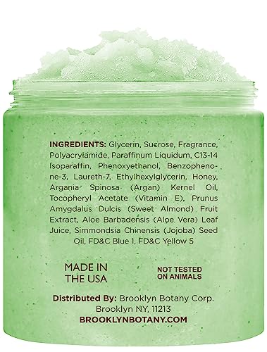 Brooklyn Botany Green Tea Honey Sugar Scrub 10 oz ? Hydrating Exfoliant for All Skin Types - Image 2