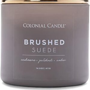 Brushed Suede Grey 3-Wick Candle, 14.5 oz, 60 Hours