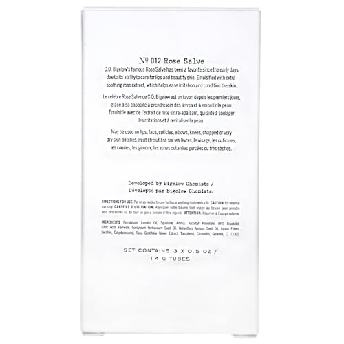 C.O. Bigelow Rose Salve 3-Pack Lip Balm for Dry Skin - Image 10
