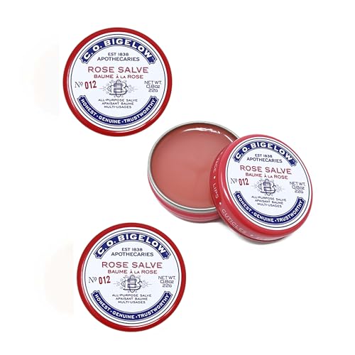 C.O. Bigelow Rose Salve Lip Balm Tins Pack of 3