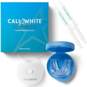 Cali White Teeth Whitening Kit with LED Light & Gel