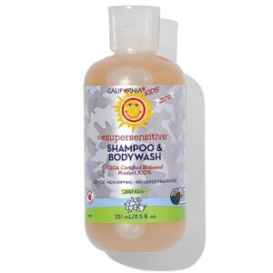 California Kids Unscented Plant-Based Shampoo & Bodywash | Hypoallergenic 251mL
