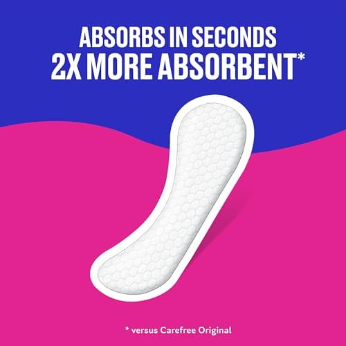 Carefree Regular Unscented Panty Liners, 54ct, Wrapped - Image 4