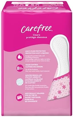 Carefree Regular Unscented Panty Liners, 54ct, Wrapped - Image 8