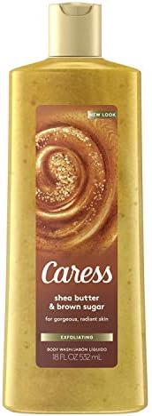 Caress Everyday Shea Butter & Brown Sugar Exfoliating Body Wash 18 oz
