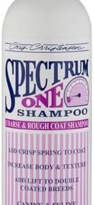 Chris Christensen Spectrum One Dog Shampoo for Coarse Coat, 16 oz Bottle, New