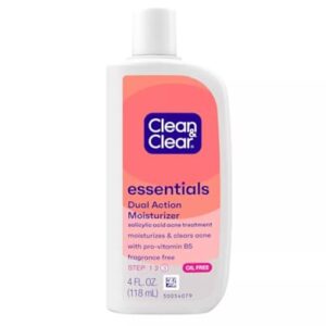 Clean & Clear Dual Action Moisturizer with Salicylic Acid, 4 oz