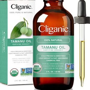 Cliganic Organic Tamanu Oil, 100% Pure, Cold Pressed