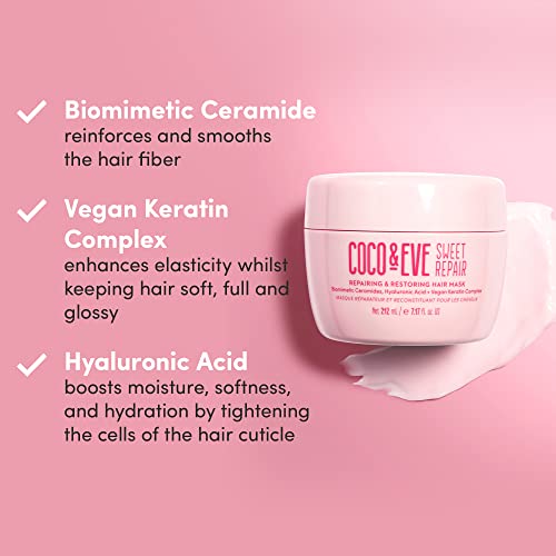 Coco & Eve Sweet Repair Hair Mask 200ml for Stronger, Hydrated Hair - Image 3