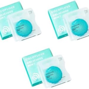 Cocofloss Mint Dental Floss, Vegan, 3 Spools (33 yd)