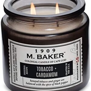 Colonial Candle Tobacco Cardamom 2-Wick Aromatherapy Jar Candle