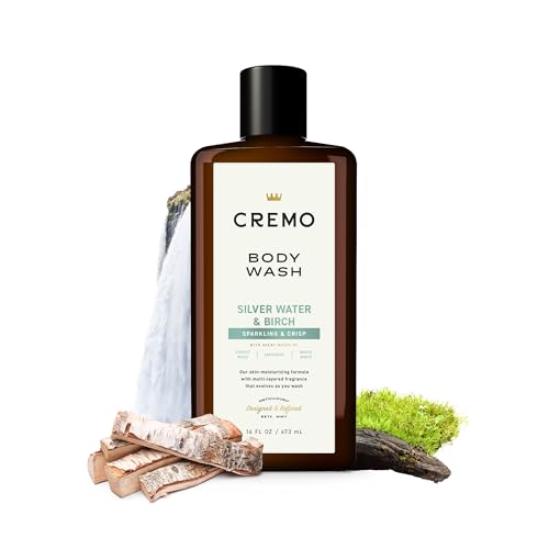 Cremo Silver Water & Birch Body Wash for Men, 16 Oz - Image 4