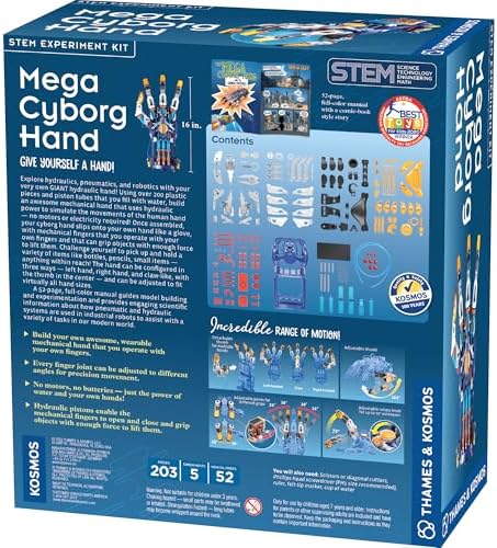 Cyborg Hand STEM Kit | Build Hydraulic Gripper, Adjustable Size - Image 2