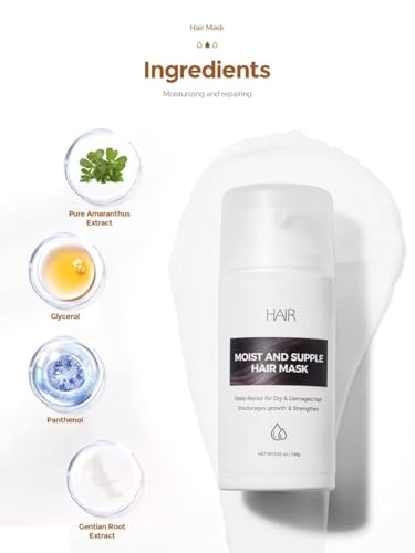 Deep Conditioning Hair Mask for Damaged Hair Repair, Strengthening Formula, 3.52 oz - Image 7