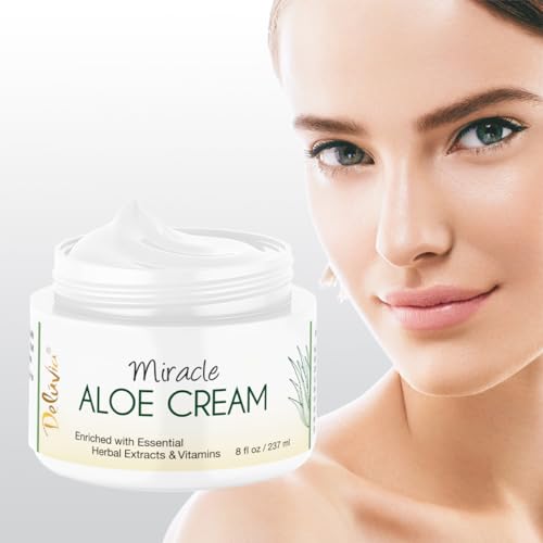 Deluvia Miracle Aloe Cream ? 8 oz Moisturizer for Skin - Image 7