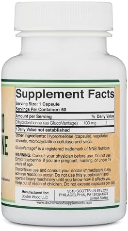 Dihydroberberine 100mg, 60 Capsules ? Vegan, Tested, Effective - Image 3