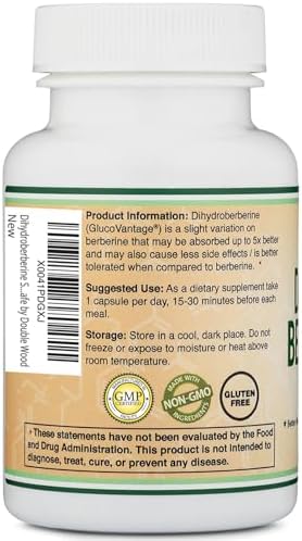 Dihydroberberine 100mg, 60 Capsules ? Vegan, Tested, Effective - Image 4