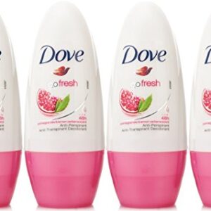 Dove Go Fresh Pomegranate Lemon Verbena Roll-On, 4-Pack