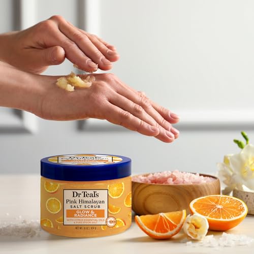 Dr Teal?s Himalayan Salt Scrub, Glow & Radiance, 16 oz (3-Pack) - Image 7