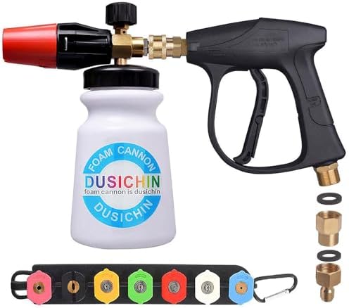 DUSICHIN Foam Cannon 3000 PSI with 7 Nozzle Tips