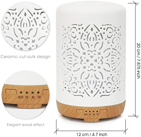 Earnest Living 250ml Ceramic Essential Oil Diffuser with Timers - Image 8