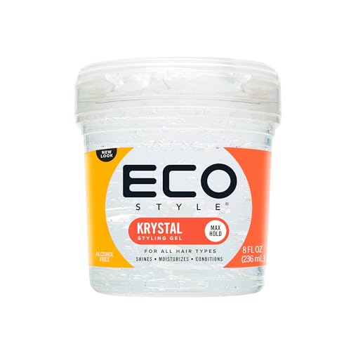 Eco Style Krystal Gel ? Strong Hold, Moisturizes, 8 oz