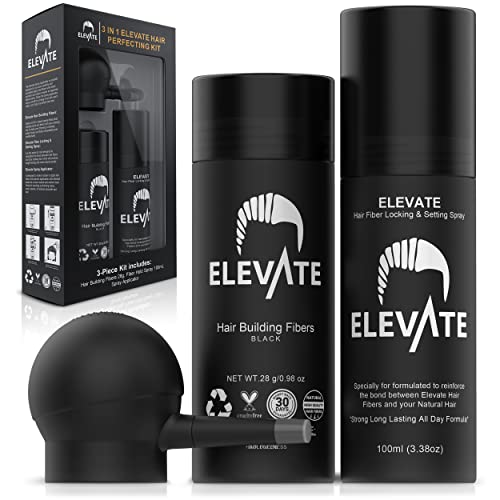 ELEVATE 3-in-1 Hair Thickening Kit ? Black