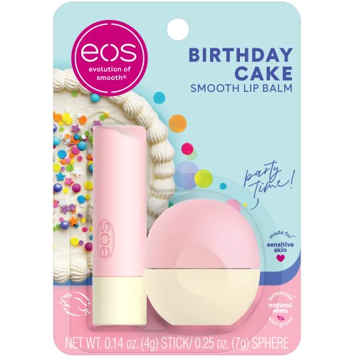 Eos Birthday Cake Shea Lip Balm, 0.39 oz