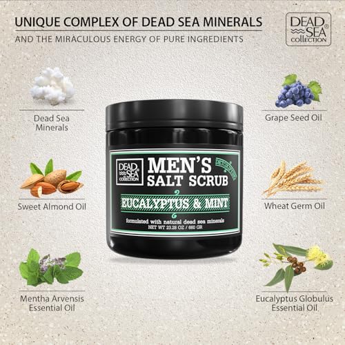 Eucalyptus Mint Men?s Salt Body Scrub ? 23.28 OZ - Image 3