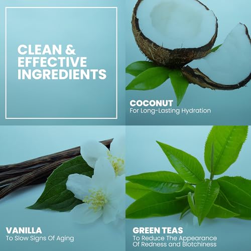 Eva Naturals Vanilla Bean Overnight Face Moisturizer 60ml with Vitamin E Green Tea - Image 6