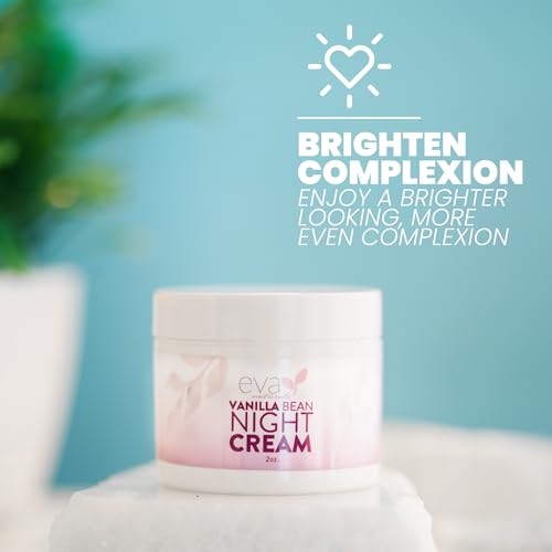 Eva Naturals Vanilla Bean Overnight Face Moisturizer 60ml with Vitamin E Green Tea - Image 4