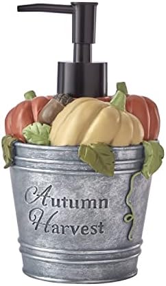 Fall Harvest Bucket Soap Dispenser for Bath/Kitchen